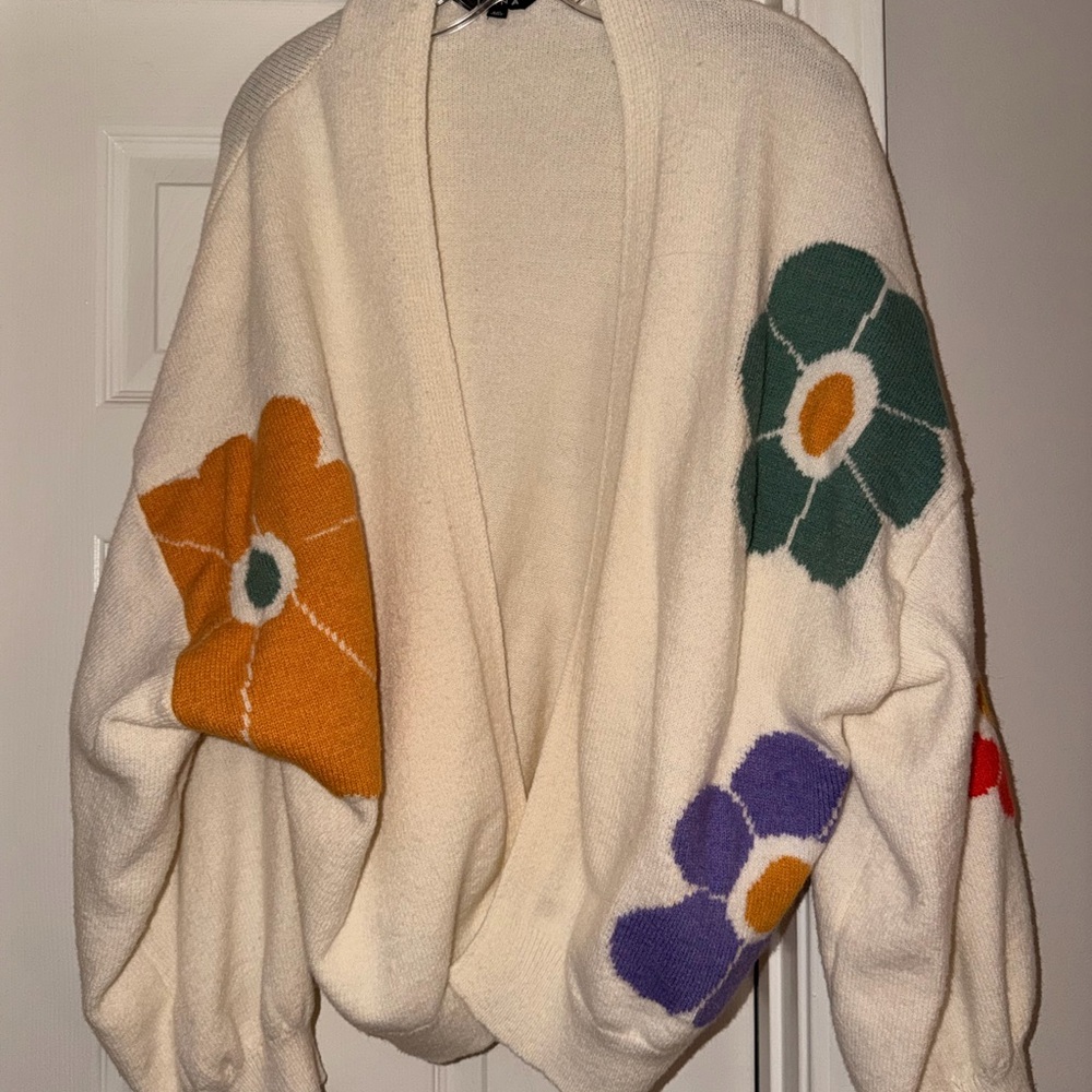Floral Patterned Women's Sweater